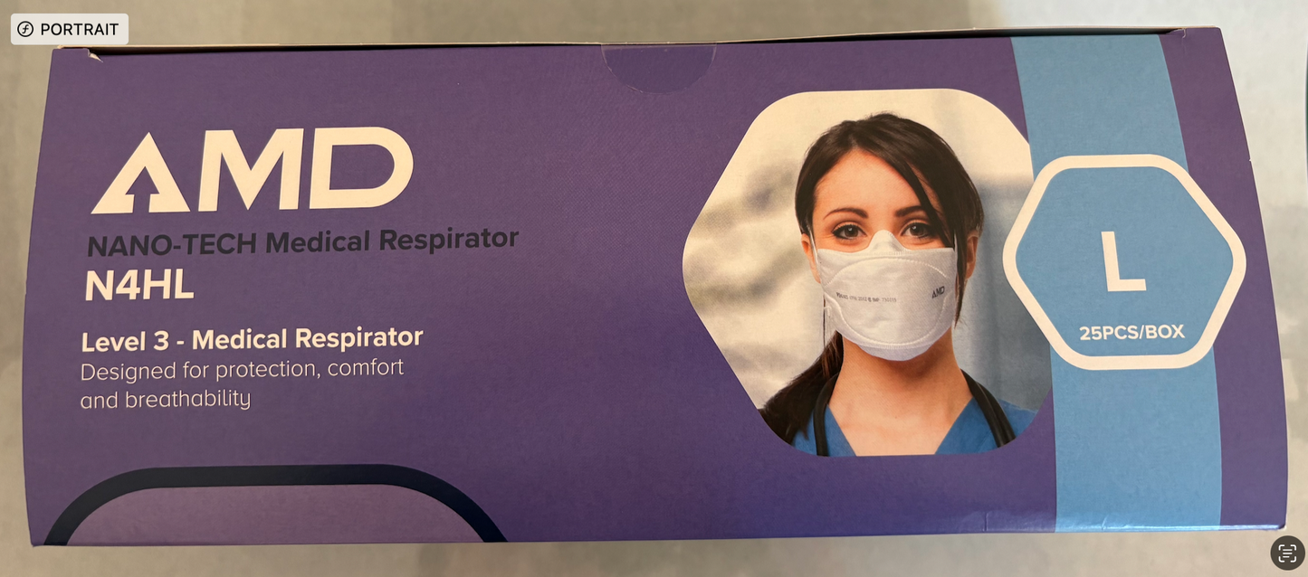 AMD - Headband Respirator Large - Box of 25