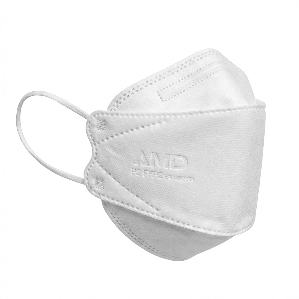 AMD - White T4 Earloop Mask - 1 Piece