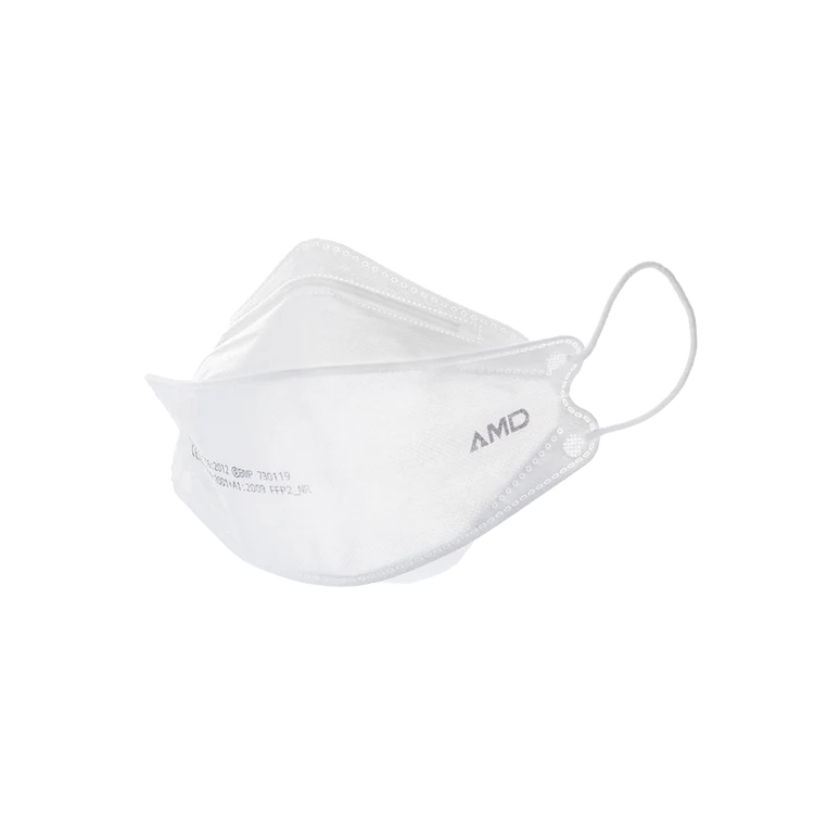 AMD - White T4 Earloop Mask - 1 Piece